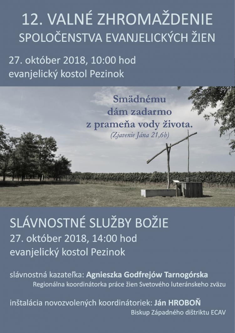 pozvánka na XII. valné zhromaždenie SEŽ pozvánka na XII. valné zhromaždenie SEŽ